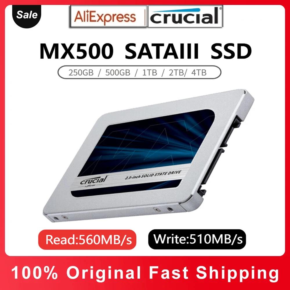Crucial MX500  2.5 ġ 3D NAND SSD, Dell Lenovo Asus Ʈ ũž SATA3 ָ Ʈ ̺, ĳ , 500G, 1TB, 2TB, 4TB